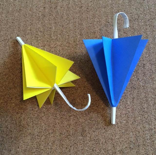 折り紙の傘の折り方 梅雨の室内遊びで作ってみよう イクメン主夫の役立つブログ