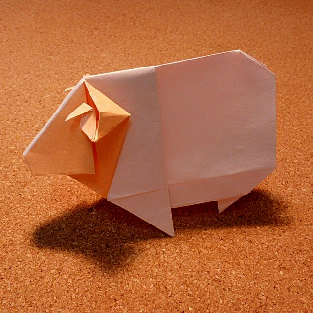 折り紙の羊の折り方！ まるくてかわいいのはコレ！