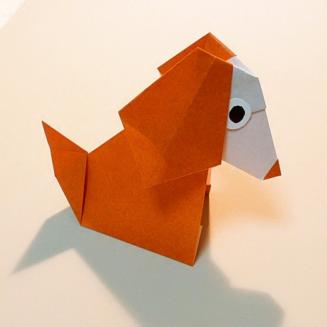 折り紙の犬（戌）の折り方！簡単で立体の作り方はコレ♪