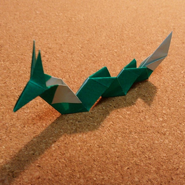 折り紙の龍･竜の折り方！簡単で子供でも作れるのはコレ！