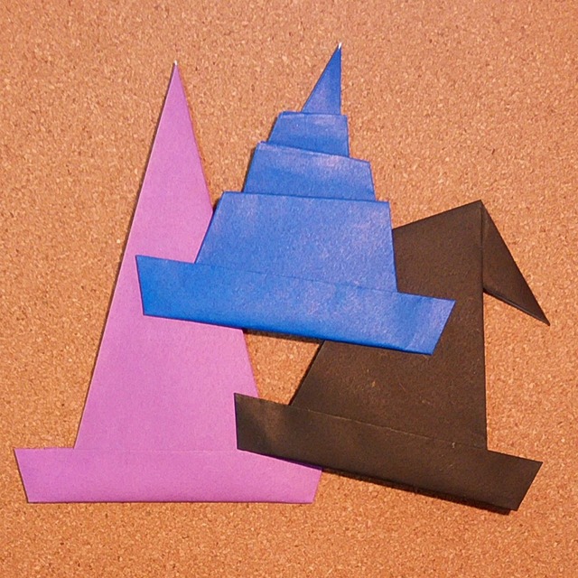 魔女の帽子！ハロウィンの折り紙の折り方！簡単な3種類をご紹介♪