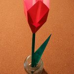 折り紙のチューリップ折り方！立体で簡単なキレイに折れる作り方は？