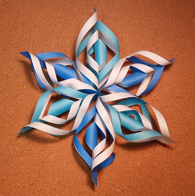 折り紙の雪の結晶の作り方！簡単で立体の折り方はコレ！