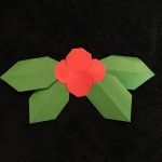 折り紙の柊（ヒイラギ）の簡単な折り方！クリスマスの飾りに♪