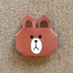 LINEスタンプの折り紙の折り方！ブラウンの簡単な折り方♪