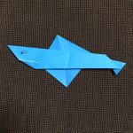 サメの折り紙の簡単な折り方！子どもでもかっこよく折れるよ！