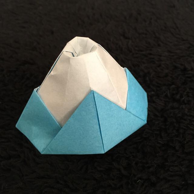 富士山の折り紙の折り方♪箸置きにも使えるよ