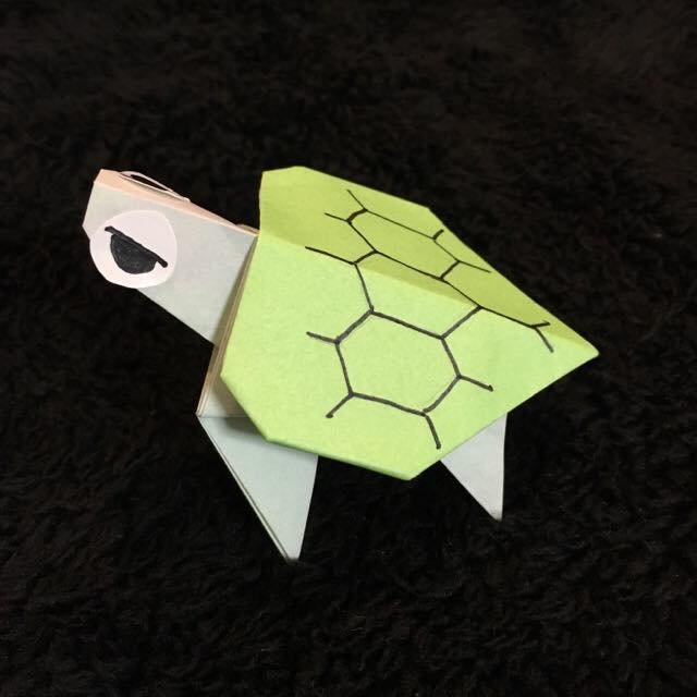 折り紙の亀（カメ）の折り方♪平面で簡単な作り方をご紹介！