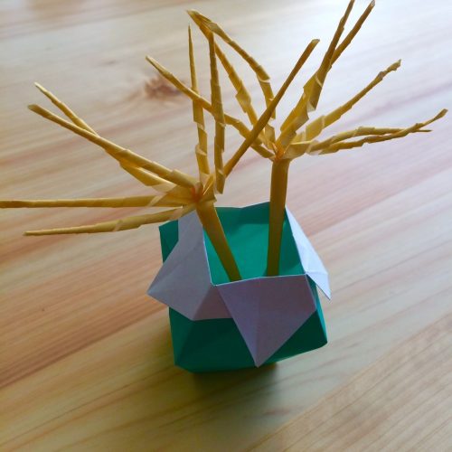 折り紙のすすきの簡単な折り方！お月見の飾りにどうぞ♪