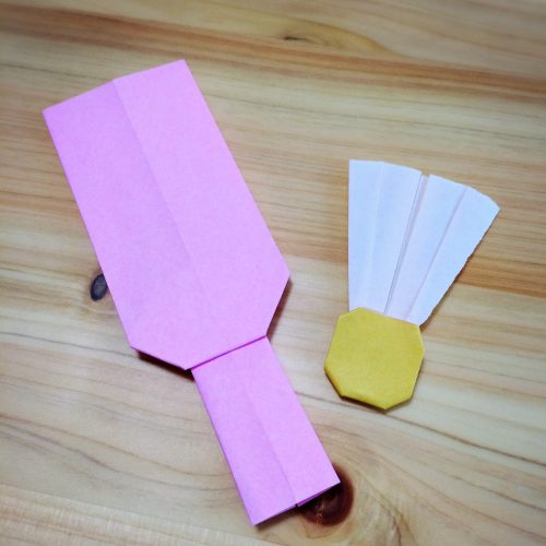 折り紙の羽子板と羽の折り方♪簡単な折り紙でお正月飾りを！