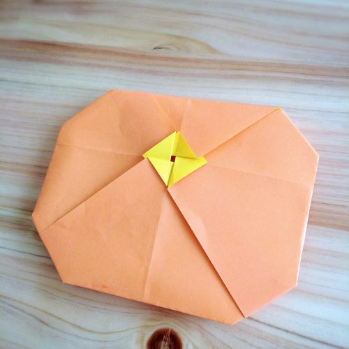 折り紙のみかんの折り方！簡単な平面の作り方をわかりやすく♪