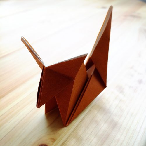 折り紙のキツネの折り方！立体で簡単な作り方を動画と画像で！