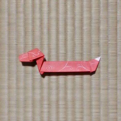 折り紙のダックスフンド（犬）の箸置きの折り方！箸袋で簡単に♪
