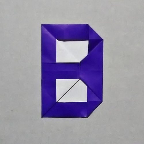 折り紙のBの折り方！アルファベットで飾りつけを作ってみよう！