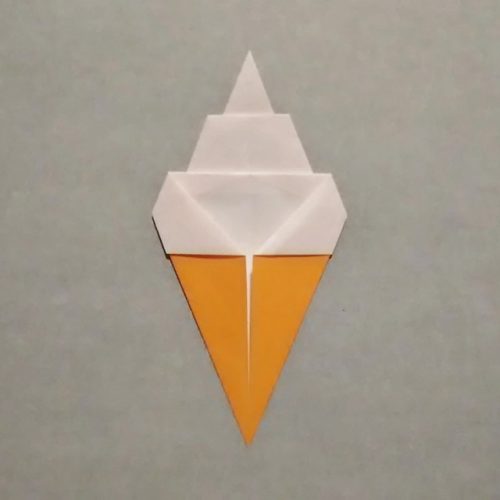 折り紙のソフトクリームの簡単な折り方！動画と画像解説付き！