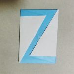 折り紙のZの折り方！アルファベットを折り紙で作る！