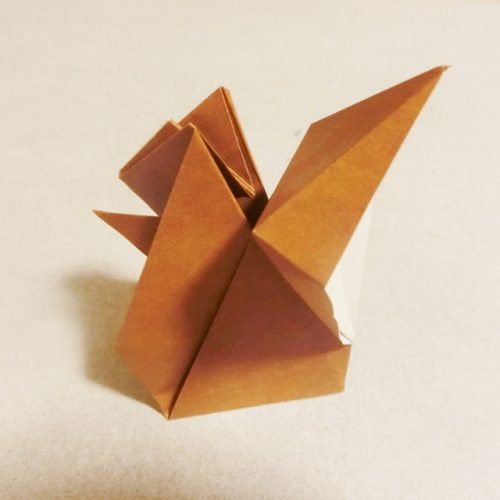 折り紙のリスの折り方♪立体の作り方を動画と画像で！