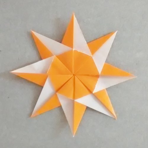 折り紙の太陽の折り方！1枚で作る簡単な折り方をご紹介♪